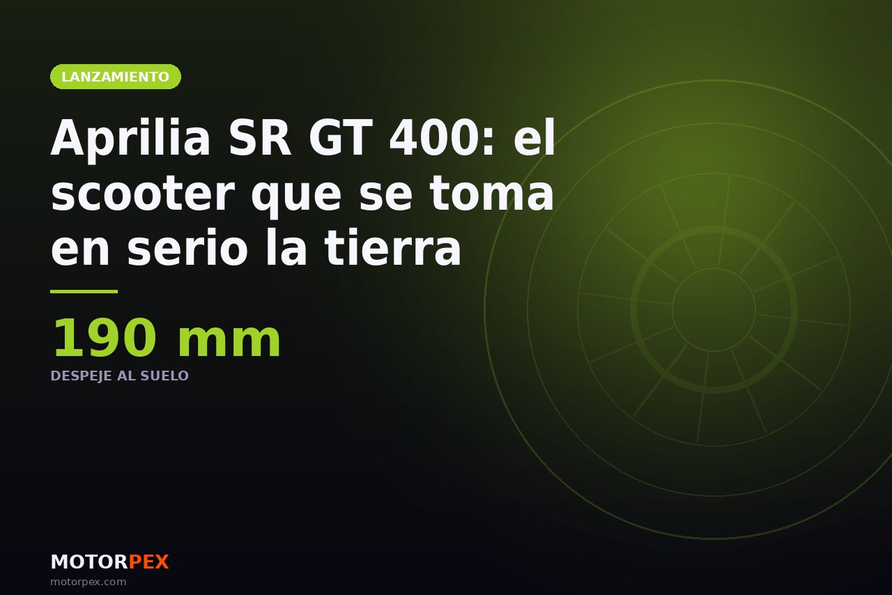 Aprilia SR GT 400: el scooter que se toma en serio lo de salirse del asfalto