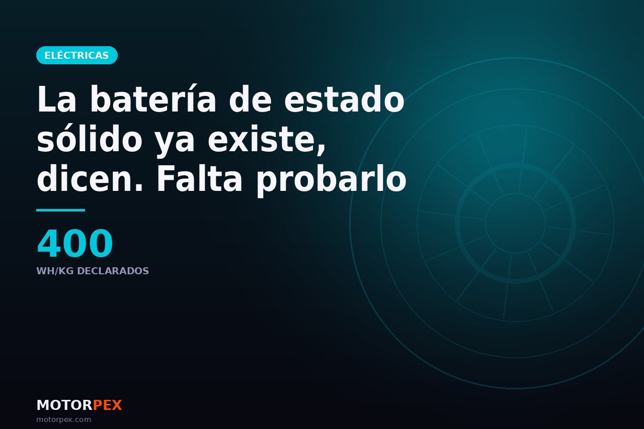 La primera batería de estado sólido en producción va en una moto, y conviene mirarla con lupa