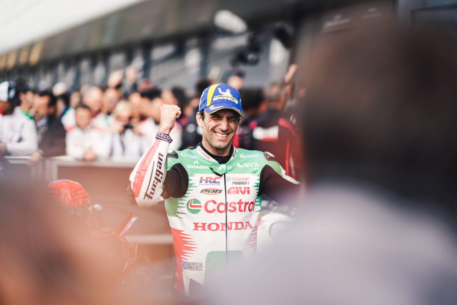 Johann Zarco con la Honda del equipo LCR, la estructura a la que llegará David Alonso