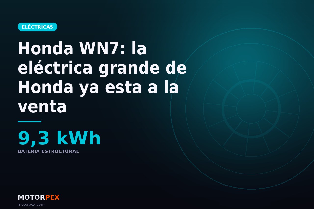La primera moto eléctrica grande de Honda ya se vende: WN7, sin chasis convencional
