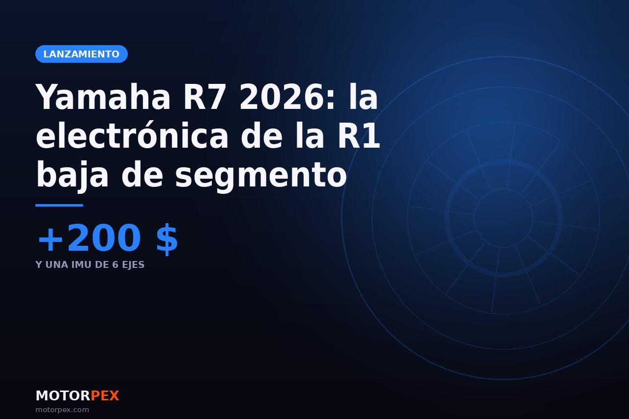 La Yamaha R7 recibe su primera gran actualización: IMU de seis ejes por 200 dólares más